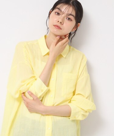 【洗える】シアーシャンブレーシャツ