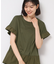 ◆【洗える】ラッフルドッキングカットソー
