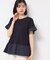◆【洗える】ラッフルドッキングカットソー