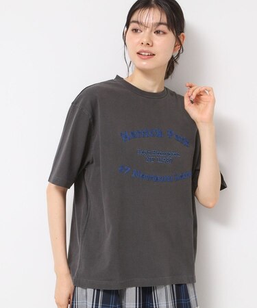 【ユニセックス・洗える】ピグメントロゴTシャツ