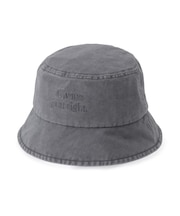 【ウォッシュ加工】ロゴ入りバケットハット