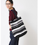 【マシンウォッシャブル・A4収納可】ランダムボーダーニットBAG