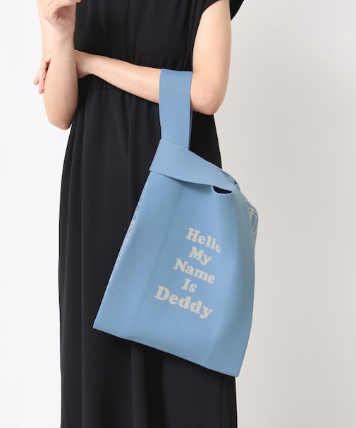【マシンウォッシャブル・A4収納可】Deddy ジャガードニットバッグ