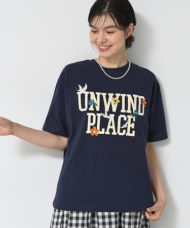 ロゴ刺繍Tシャツ