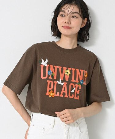 ロゴ刺繍Tシャツ