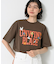 ロゴ刺繍Tシャツ