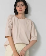 【二の腕カバー／UVカット】ランタンスリーブカットソー