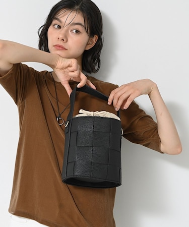 【2WAY】メッシュバケツBAG