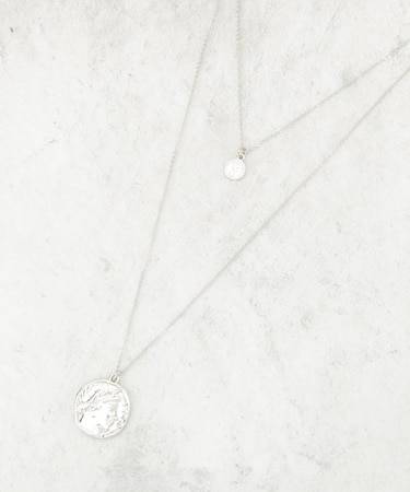 【3way】コインモチーフ2連ネックレス