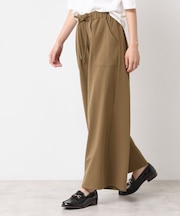 【ウエストゴム・洗える】ストレッチワイドパンツ