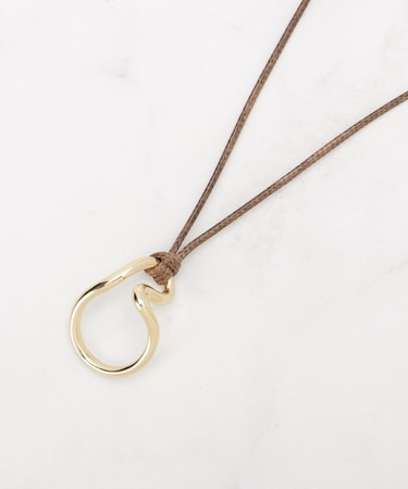 メタルフレームコードネックレス