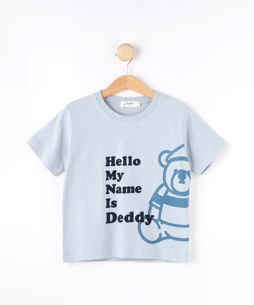 【洗える】Deddyロゴ入り オーガニックコットンTシャツ