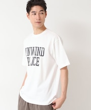 【洗える】オーガニックコットン ロゴプリントTシャツ