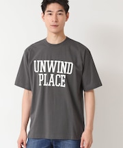 【洗える】オーガニックコットン ロゴプリントTシャツ