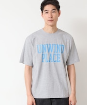 【洗える】オーガニックコットン ロゴプリントTシャツ