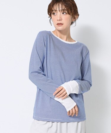 【洗える】ドッキングチュールロンT