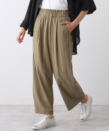 【ウエストゴム/洗える】リラクシーナイロンパンツ