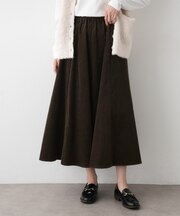 【洗える】コーデュロイフレアスカート