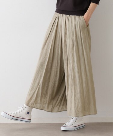 【ウエストゴム/洗える】シアーエアリーパンツ