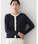 【洗える】バイカラーカーディガン