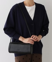 本革バレル型ショルダーバッグ
