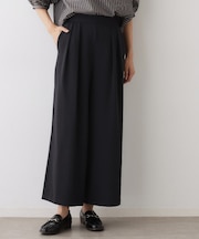 【セットアップ可・洗える】ダブルタックワイドパンツ