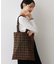 チェックトートバッグ