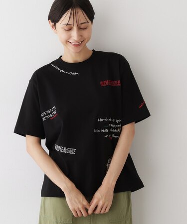 【ユニセックス/リンクコーデ】刺繍Tシャツ