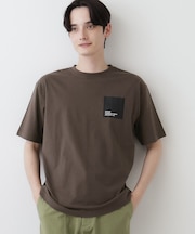 【洗える】オーガニックコットンロゴ入り半袖Tシャツ
