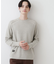 【洗える】コットンカシミヤワッフルプルオーバー