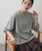 【360度可愛い・洗える】バックヘンリーカットソー