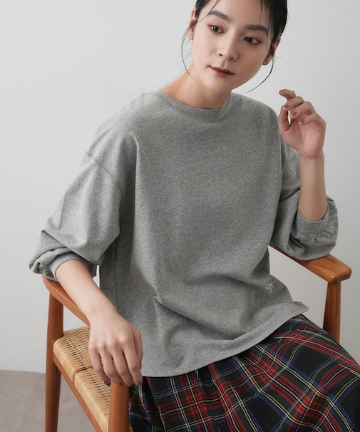 【360度可愛い・洗える】バックヘンリーカットソー