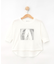 【リンクコーデ/洗える】箔プリント7分袖Tシャツ
