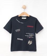 【リンクコーデ/洗える】刺繍Tシャツ