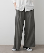 【セットアップ可・洗える】ハイウエストタックパンツ