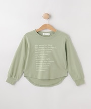 【リンクコーデ/洗える】メッセージロゴ入りTシャツ