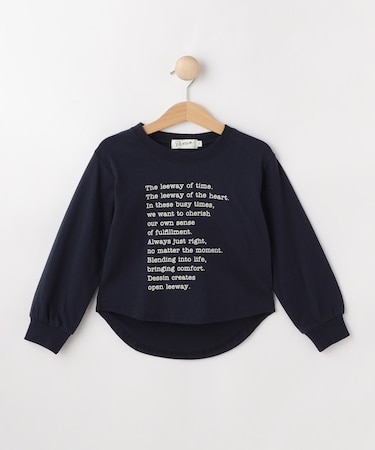 【リンクコーデ/洗える】メッセージロゴ入りTシャツ