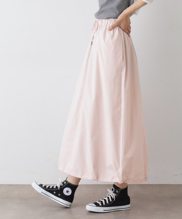 【セットアップ可・洗える】裾スピンドル付きイージースカート