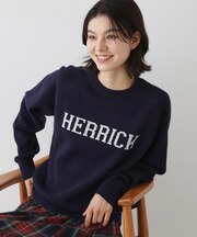 【ユニセックス／洗える】ロゴコットンジャカード