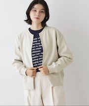 【洗える】フロントジップカーディガン