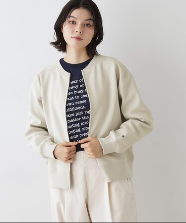 【洗える】フロントジップカーディガン