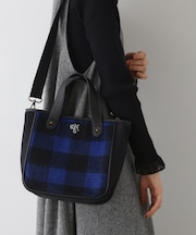 【2WAY・軽量】チェックトート