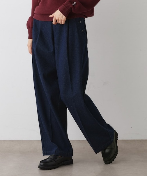 【洗える】マリンデニムパンツ