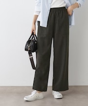 【ウエストゴム・洗える】コンフォートワイドパンツ