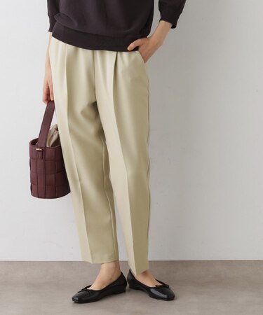 【ウエストゴム・洗える】コンフォートテーパードパンツ