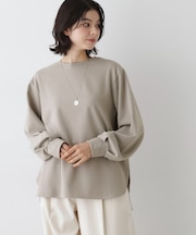 【体型カバー・洗える】ドロップショルダーブラウス