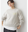 【洗える】メッセージ刺繍入りジャガードニット