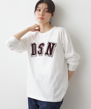 【ユニセックス/洗える】ビッグロゴロンT