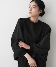 【セットアップ可/洗える】裏毛キルトトップス