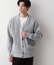 【洗える】モールカーディガン
